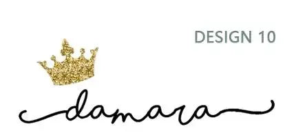 نموذج اسم Damara مع تاج ذهبي