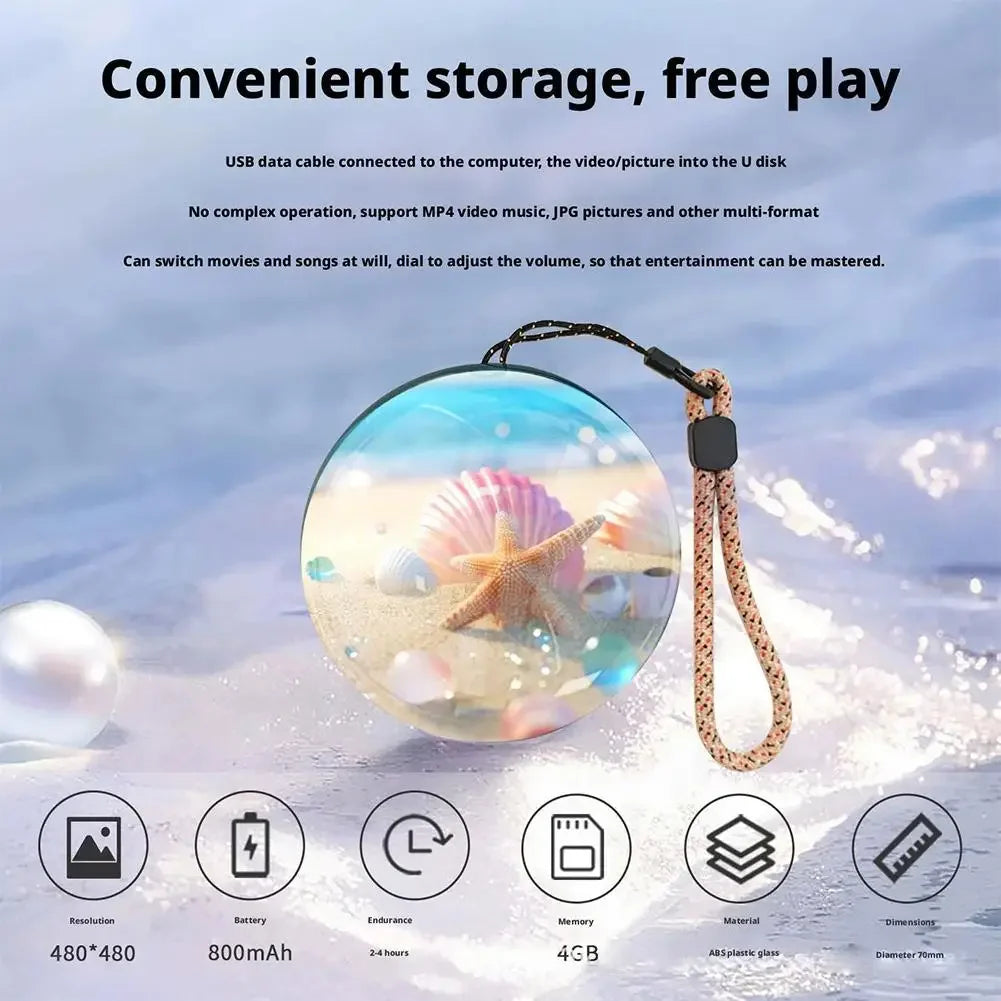 كرة الذكريات | كرة فيديو رقمية تعرض صورك وصوتك – 4GB