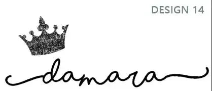 نموذج اسم Damara مع تاج أسود