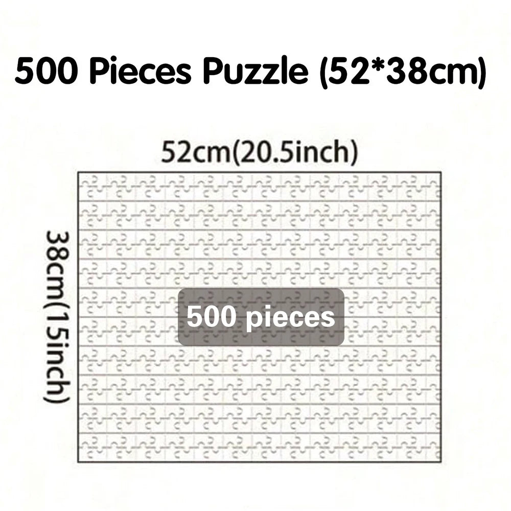 مخطط بازل 500 قطعة بمقاس 52 × 38 سم